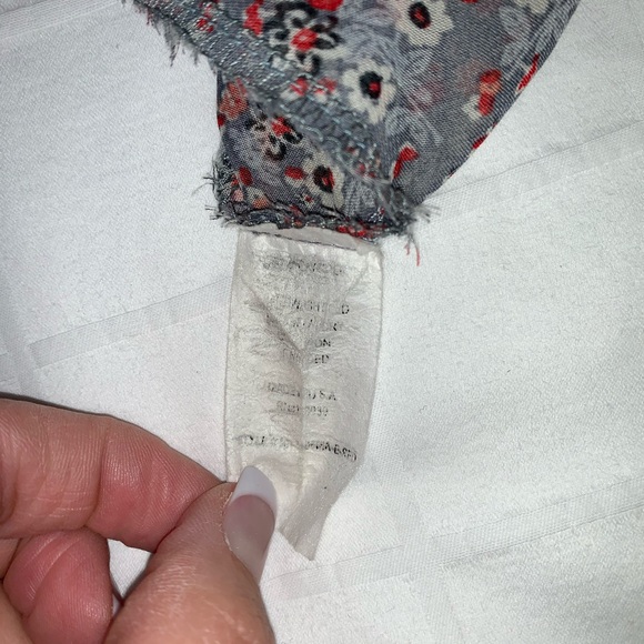 Alex & Jane Maternity Sheer Floral Empire Blouse - Picture 6 of 6